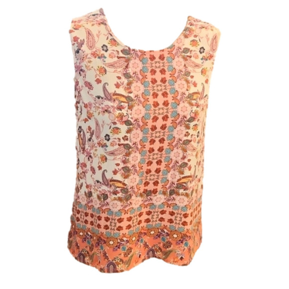 Womens Soiree Bohemian floral tank top size Small. - Picture 3 of 15